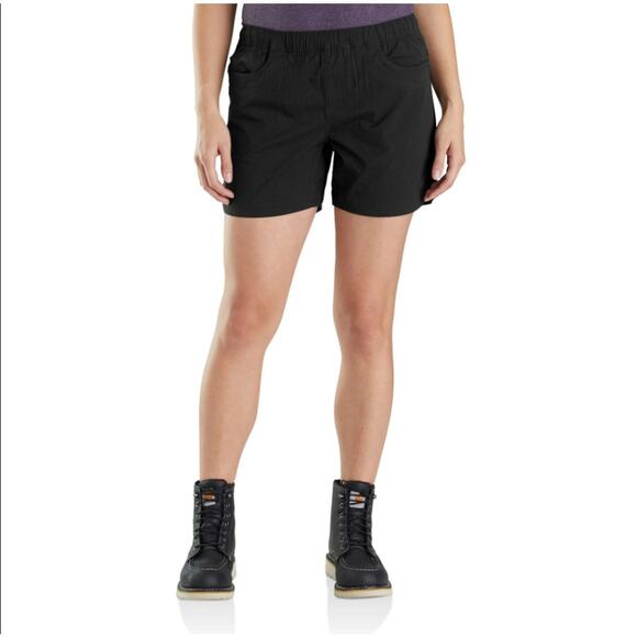 Carhartt Women's B56189 Force Ripstop Work Shorts Black - Size XL - Picture 1 of 11